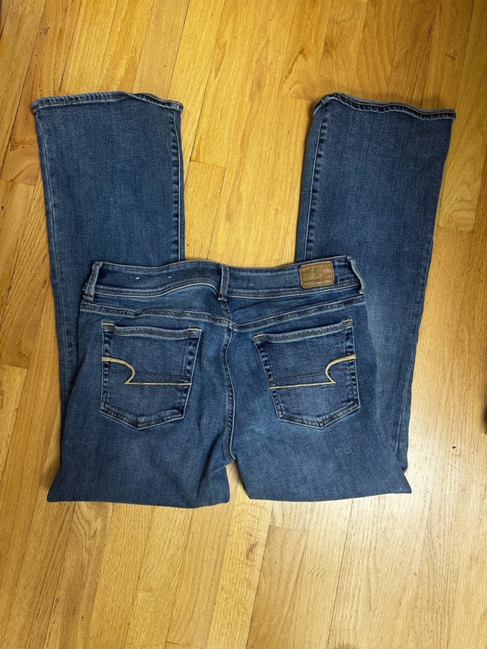 American Eagle Outfitters Women's Dark Blue Bootcut Jeans